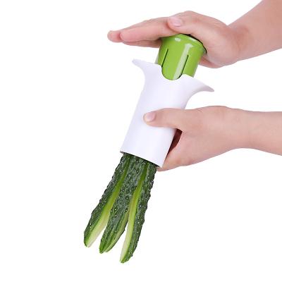 China Viable Cutter Fruit and Vegetable Strawberry Slicer Cucumber Cutter Sushi Tools Kitchen Dividing Cutter for sale