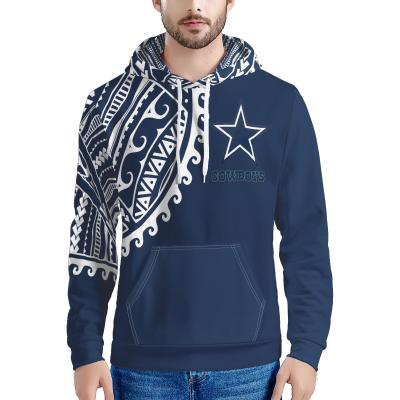 China Fashion Custom Men's Anti-Wrinkle 2021 Design NFLL Polynesian Tribal American Football Vintage Samoan Hoodies Sweatshirt for sale