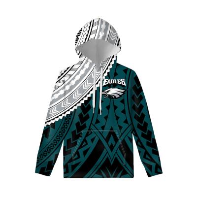 China Cheap Price New Design American Football NFL Sweatshirts Hoodies Kids Team Logos Polynesian Tribal Custom Kids Anti-Shrink Custom Hoodie for sale