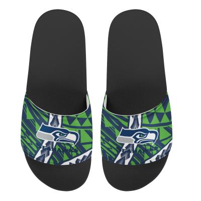 China Hot Sale Traditional Tribal Print American Football Printed Team Style Slippers Hard-Wearing Polynesian Samoa NFL Slippers 2021 for sale