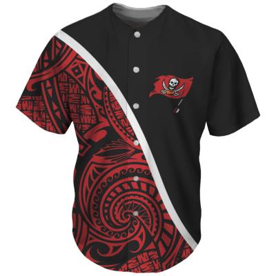 China Wholesale Price Breathable Fashion Unique Design Baseball Tank Top NFLL Sports Team Logos Print Uniform Custom Polynesian Tribal Style for sale