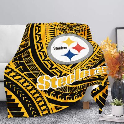 China 2021 Custom Designer Anti-Static Football NFL Super Soft Throw Blankets For Winter Polynesian Tribal Print Polyester Blankets For Bed Sofa for sale