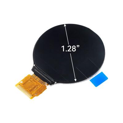 China 240X40 resolution 1.28 inch round TFT LCD panel MCU or Spi connect portable 1.28 inch LCD display for sale