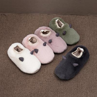 China Winter Fashion Trend Indoor Cute Cartoon Plush Indoor Cute Cartoon Anti-slip EVA Slippers For Cotton Increased Women's House Slippers Non-slip Mens And Ladies for sale