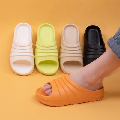 China Fashion Trend Summer Thick Bottom Female Bathroom Wild EVA Slippers Home Outdoor Sandals Slippers Shoes for sale