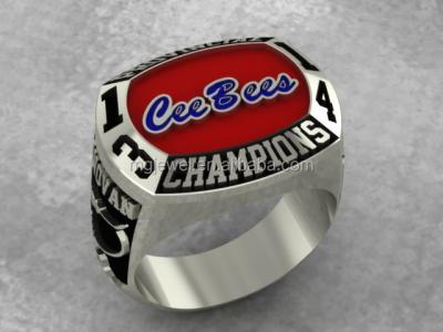 China Customized Design Baseball Events Awards Championship Rings Custom Sport Rings for sale