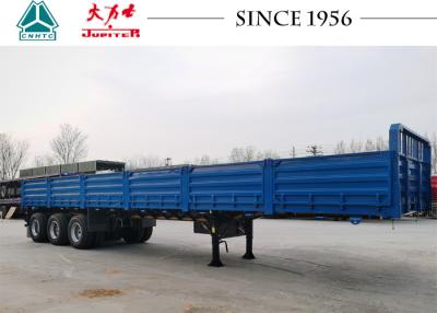 Chine Remorque à plat combinée de Tipper Trailer Grain Hopper Trailer de côté de remorque de mur latéral à vendre