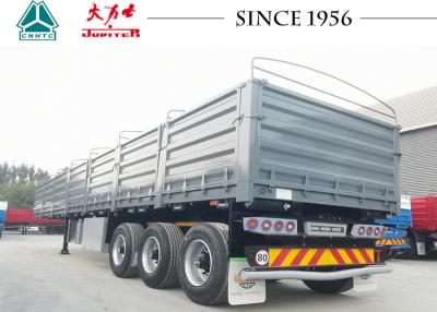 China 40T Flatbed Semi Trailer With Dropside Wall Side Wall Semi Trailer For Sale for sale