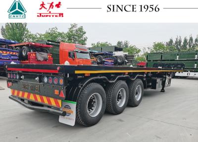 China 3 Achsen Flachbett Semi Trailers 40 Fuß Flachbett Trailers zum Verkauf Flachbett Semi Trailers zu verkaufen