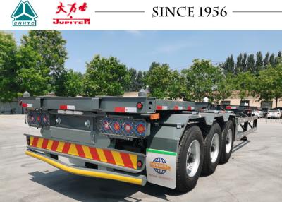 China Chasis esquelético de 40 pies Semirremolques Triaxle Semi remolque esqueleto Contenedor remolque en venta