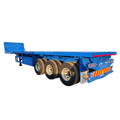 China Platform Semi Trailer Flatbed Bulk Cargo Trailer Flatbed Cargo Trailer for sale