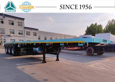 China Semi-trailers Platbed Trailer 40ft Flatbed Trailer 3 axle 40 ft Flatbed Trailer Te koop