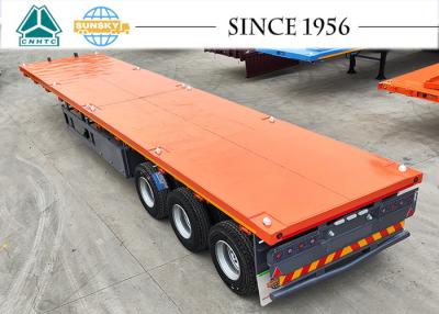 China FLAT DECK TRAILER Flatbed Carrier semi Trailer 40Ft Flatbed Semi Trailer for sale