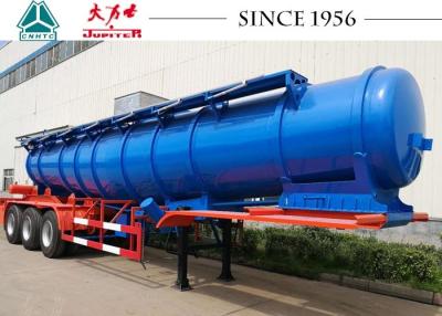 China 18000-Liter-Edelstahl-Säure-Tanker-Anhänger mit langer Nutzungsdauer mit BPW-Achsen zu verkaufen