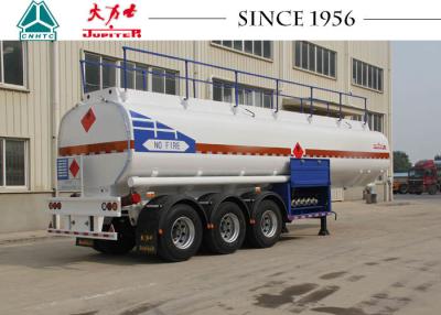 China 40000 Liter 3 Assen Brandstoftanker Aanhangwagen Koolstofstalen carrosserie voor transport van natte lading Te koop