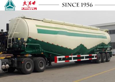 China Zementpulvertanker mit großer Kapazität W Typ 3 Achsen Hohe Lade- / Entladeeffizienz zu verkaufen