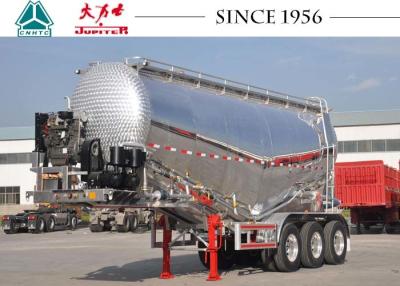 China Leichter Zement-Tanker-LKW, Aluminium-Tanker-Anhänger mit Motor zu verkaufen