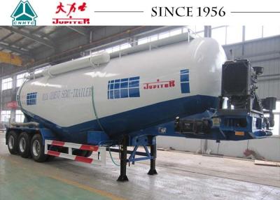 China 12 Wheeler Bulk Cement Tanker Trailer 30-45 CBM Hochfeste Stahlmaterialien zu verkaufen