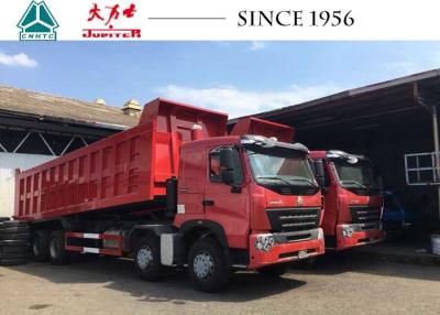 China A7 8X4 HOWO Stortplaatsvrachtwagen 30 CBM 420 PK Euro 4 Vlak Dak voor Steengroeve Filippijnen Te koop