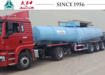 China 40-Tonnen-Schwefelsäure-Tanker-LKW, chemische Straßentanker mit Airbag-Suspendierung zu verkaufen