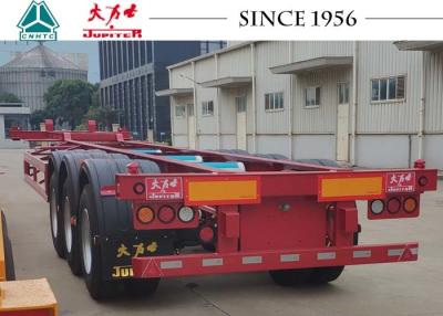 China Lightweight Gooseneck Skeletal Container Trailer With Airbag Suspension for sale