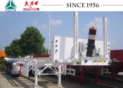 China los 20/40FT que inclinan los remolques esqueléticos, remolque resistente de 3 árboles con vida de servicio larga en venta