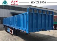 中国 バルク貨物輸送のための壁が付いている 40 FT 3 車軸平面トレーラー 50 トン 販売のため