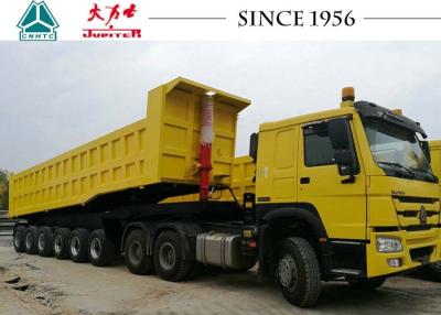 China 100 Tonnen 6-Achs-Kipper-Anhänger Heavy Duty für den Mangantransport in Westafrika zu verkaufen