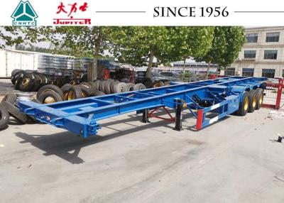 Cina 40FT 3 Axle Skeleton Chassis Trailer, rimorchio scheletrico del contenitore per trasporto in vendita