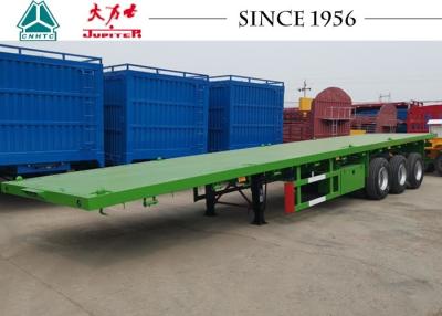 China Carbon Steel Q345B 40 Foot Flatbed Trailer With Germany Type Axle For Zambia for sale