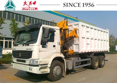 China SINOTRUK HOWO 6x4 Dump Boom Truck 336HP con grúa en venta