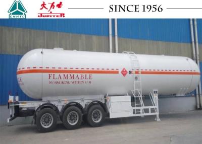 China 44CBM 3-assige Q370R LPG-tankaanhangwagen met 12R22.5-band Te koop