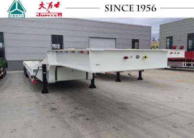 China Spring Suspension 4 Line 8 Axle Carbon Steel Q345B Low Bed Trailer for sale