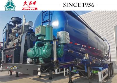 China 40CBM 12R22.5 Reifen 3-Achsen-Zementtanker-Anhänger zu verkaufen