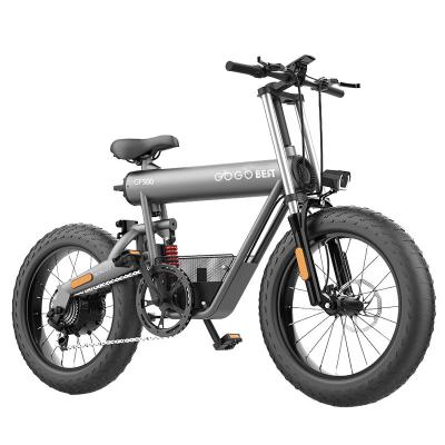 China Warehouse 750w standard motor USA fast speed 20 inch fat tire foldable bicycle mountain electric dirt bike for sale