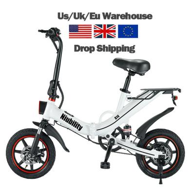 China 14 Inch Small Electric Balance Bike Children's Standard Aluminum Alloy 36V 400W Ebike Niubility B14 Folding Electric Bicycle for sale