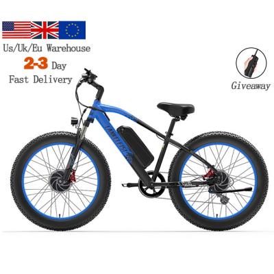 China Standard in common electric bicycle lithium battery folding double motor electric bike 1000w mountain 48V fat tire ebike EU warehouse for sale