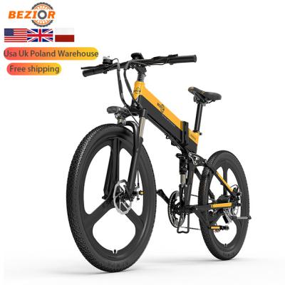 China Bezior Standard X.500 Pro X.500 Standard Electric Bicycle 500w 48v Lithium Battery Electric Folding Mountain Ebike for sale