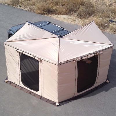 China Extended Type I Foxwing Tent 270 2.5M Car Side Awning Canvas Car Side Tent Pull Out Tent With Side Walls for sale