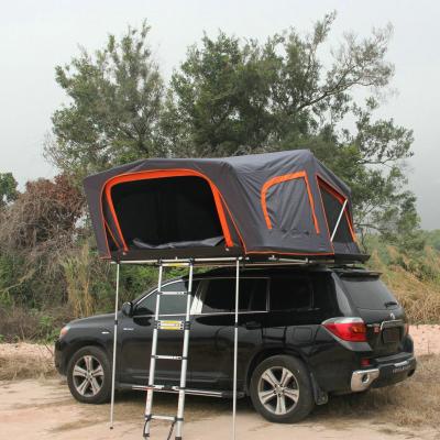 China Diagonal Tie Type I Full Aluminum Shell Roof Top Tent Folding Camping Truck Roof Top Tent For SUV for sale