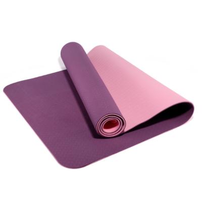 China Yoga Club Beginner Band 6mm Fitness Mat Plank Support Environmentally Friendly And Tasteless Yoga Mat YG5211 for sale