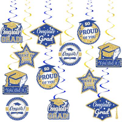 China Party Accessories Graduation Season Theme Party Decoration Supplies Set Balloon Cake Insert Sign Banner Flag College for sale