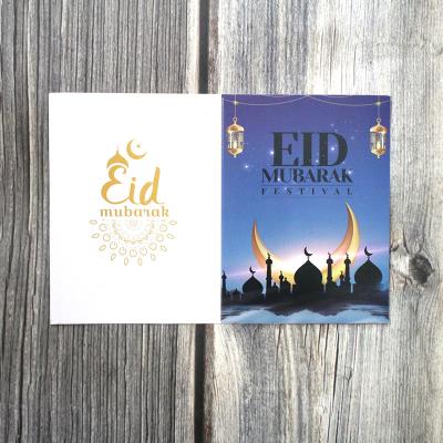 China Europe/America/Oceania EID MUBARAK Ramadan Gurban Day Gift Greeting Card Star Moon Blessing Paper Crafts Islamic Festive & Party Supplies Decorations for sale