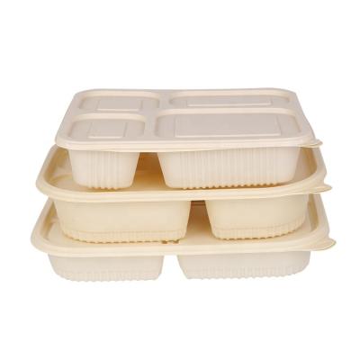 China Eco Friendly Disposable Fast Food Takeaway Plastic Microwavable Biodegradable Food Containers for sale