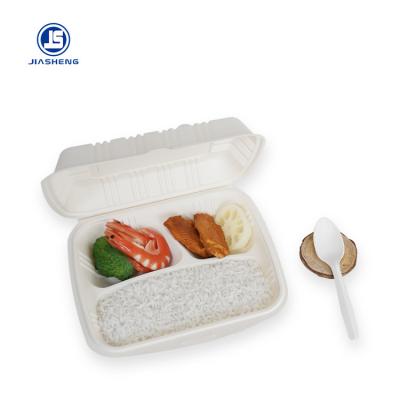 China Viable Disposable Biodegradable Take Out Lunch Biodegradable Food Container for sale