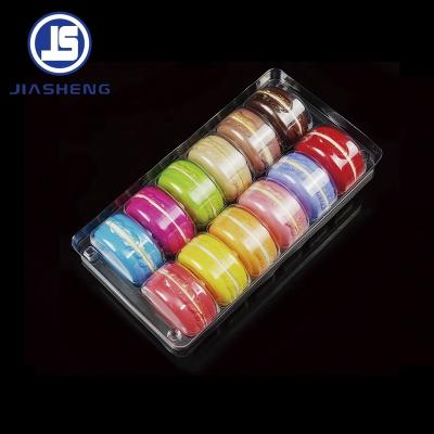 China Disposable Macaron Boxes Ready To Ship Macaron To Blister Clear Plastic Macaron Tray for sale