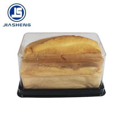 China Disposable Clear Blister Dome PET Plastic Cheesecake Slices Packaging Container for sale