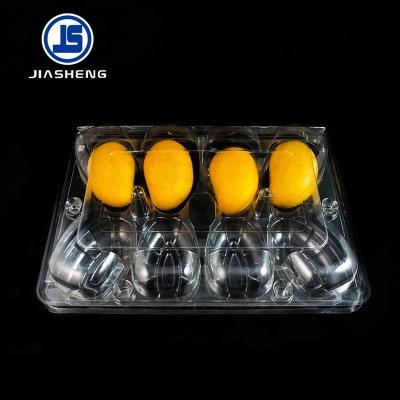 China Eco-friendly and Disposable Supermarket Transparent Plastic Display PET Box for Fruit Vegetable Packing for sale