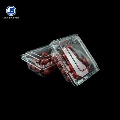 China Agriculture 250g Heart Shape Disposable Plastic Strawberry Fruit Packaging Box With Lid for sale