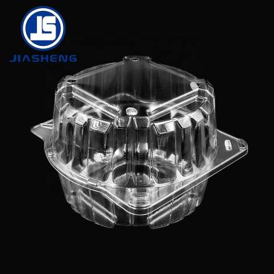 China Disposable Clear Transparent Disposable Lettuce Plastic Containers For Vegetable Packing for sale